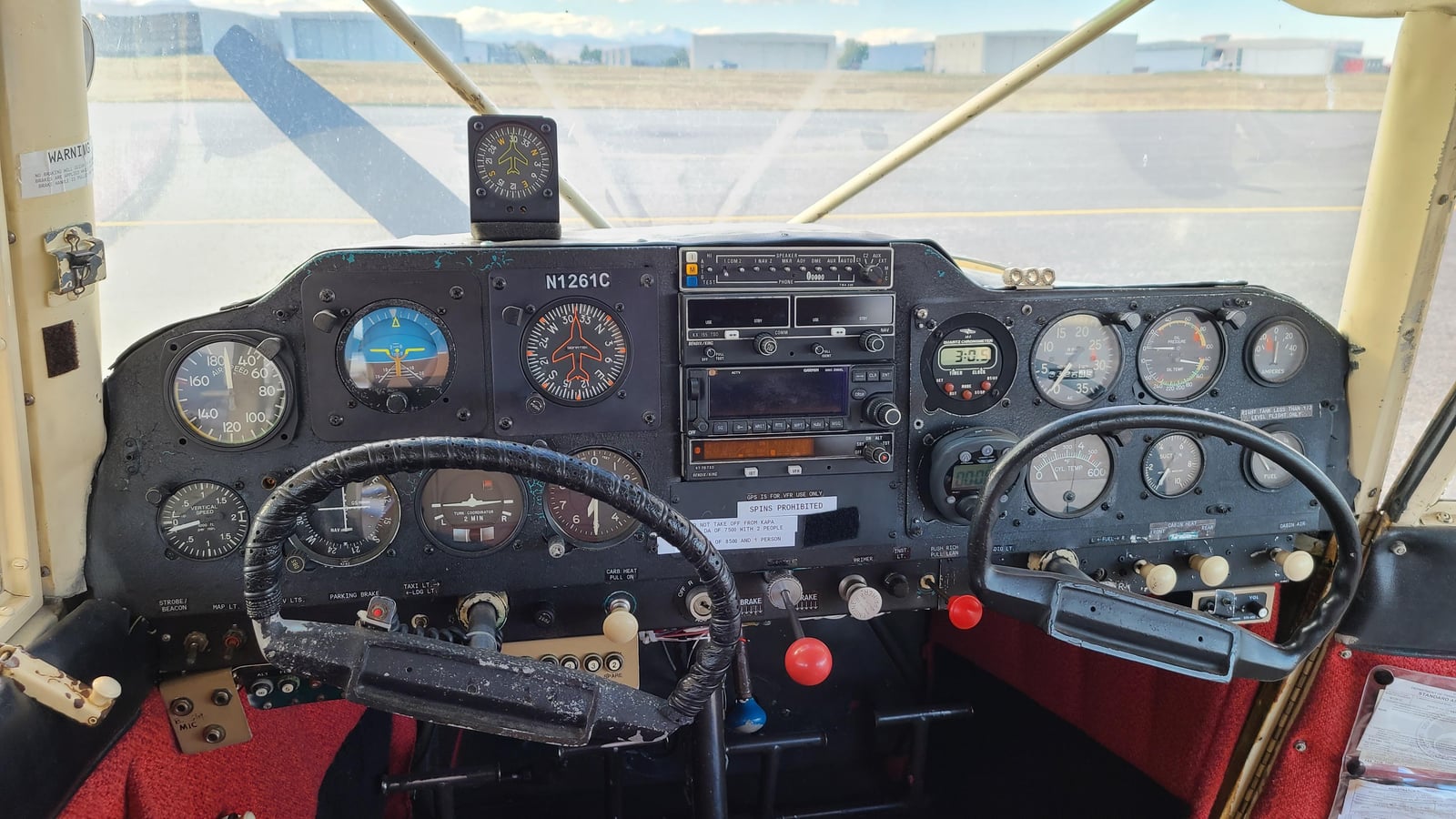 Instrument panel — labeled